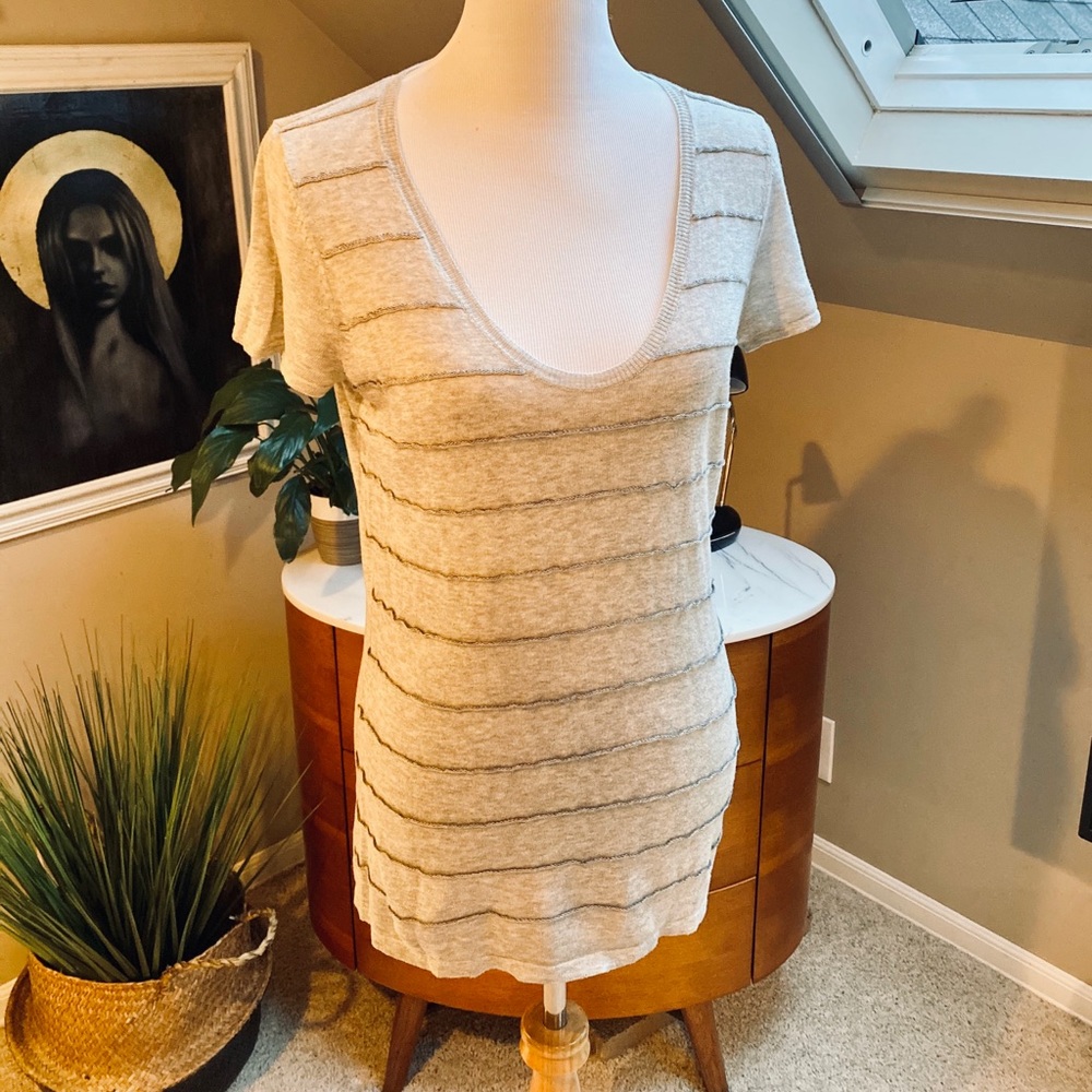 Banana republic knit stripe tee